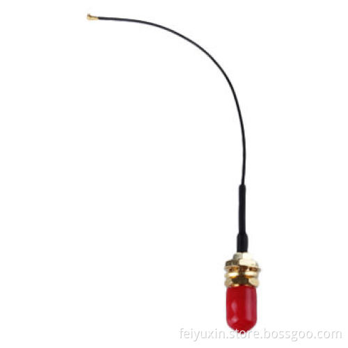 SMA female to I-PEX 0.81 IIII, 0.81mm black cable, L=100mmNew